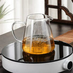 450ml-950ml Heat Resistant Glass Teapot – Stainless Steel Tea Filter, Flower Kettle for Kung Fu Tea, Puer and Oolong Tea