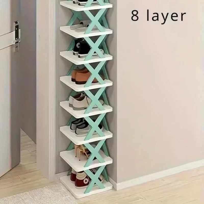 Multi-layer shoe organizer for space-saving storage