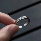 I'm Fine Save Me Adjustable Couple Ring