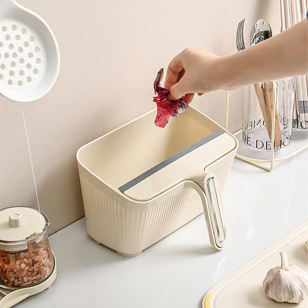Mini Desktop Trash Scraper Bin