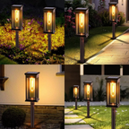 Solar Glow Garden Path Lights – 2 Piece Set