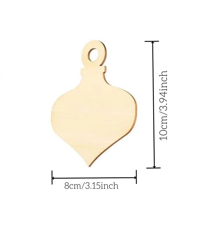 10pcs 4x3in Unfinished Wooden Heart Ornaments for DIY Crafts and Holiday Decorations
