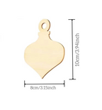 10pcs 4x3in Unfinished Wooden Heart Ornaments for DIY Crafts and Holiday Decorations