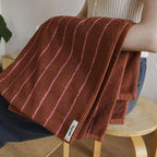 Retro Striped Pure Cotton Towels – Soft & Absorbent