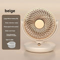 BreezeLoop Table Fan with 360° Rotation | USB Fan with 3 Speeds & Battery | Quiet & Compact | For Office, Bedroom & Home