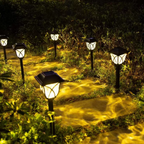 2-Pack Solar-Powered LED Garden Lights for Pathway and Landscape