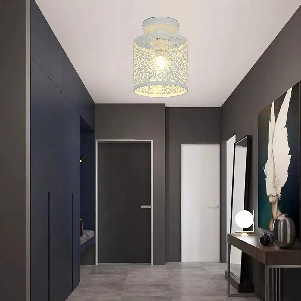 Industrial Loft Lamp with Open Frame in Vintage Style