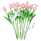 LED lamp with artificial tulip bouquet perfect for gifts or as wedding party home decorations