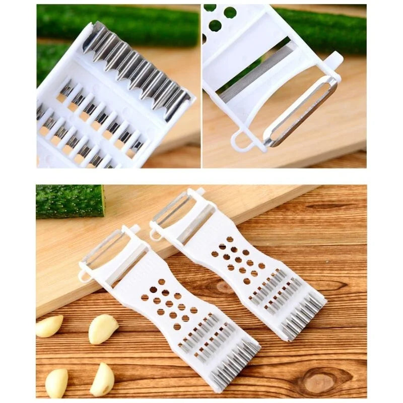 PeelMate Multi-Peeler | 5-in-1 Kitchen Helper | Stainless Steel Blade & Ergonomic | Dishwasher Safe