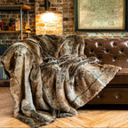 Luxury Faux Fur Blanket | Soft & Warm | Winter Throw | For Sofa & Bedroom