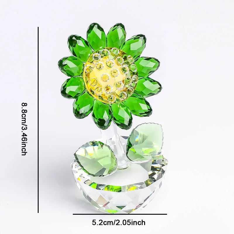 Crystal Glass Sunflower