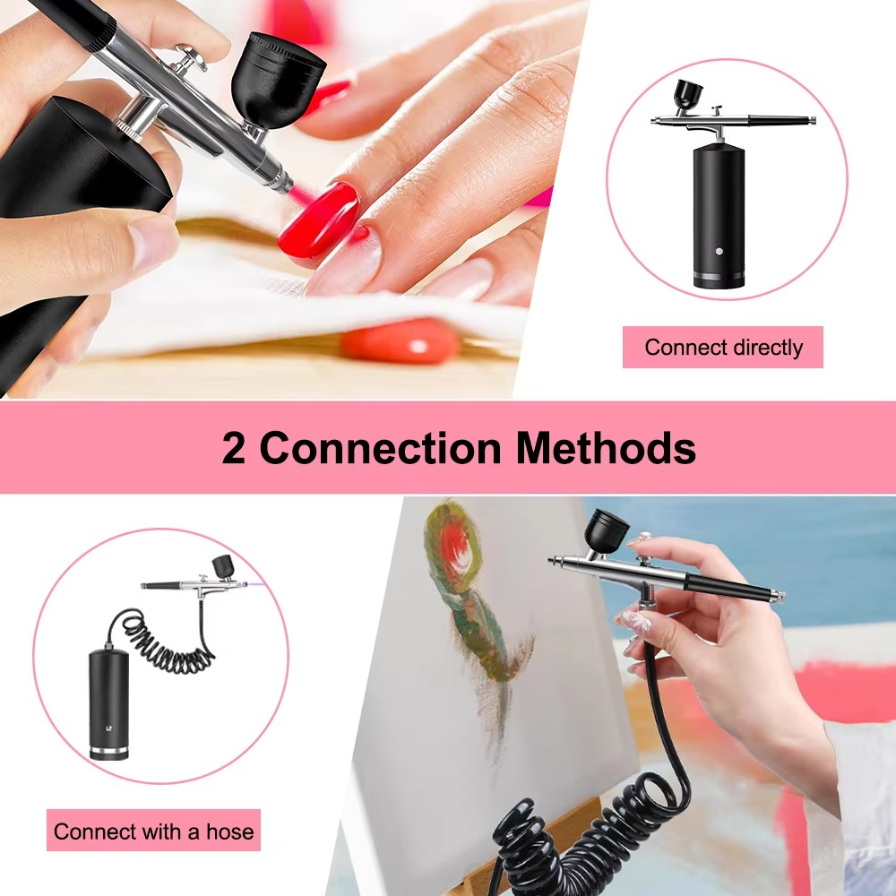 High-Pressure Portable Nano Airbrush - Electric Oxygen Spray Gun for Beauty, Art & Crafts