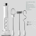 3 In 1 Electric Milk Frother Rechargeable Milk Foam Maker Handheld Frother High Speed Milk Frother Drink Mixer Coffee
