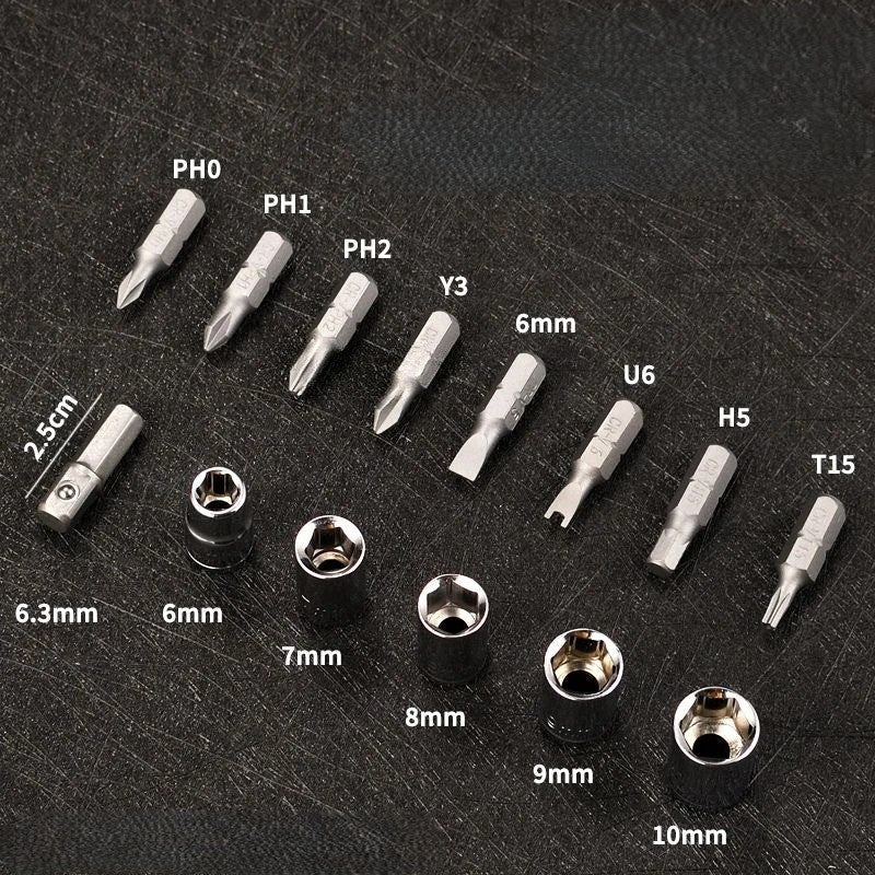 Modular Head Ratchet Screwdriver Tool Set