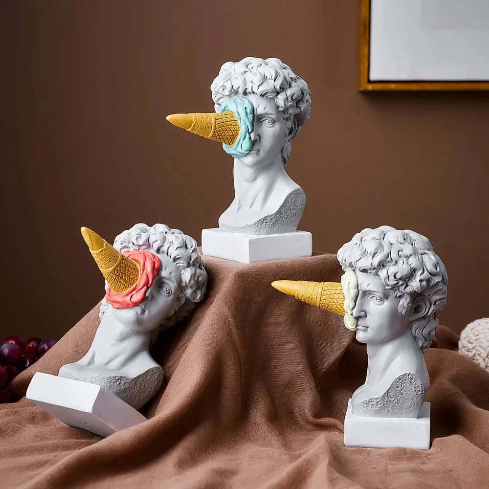 David Statue Ice Cream Edition: Gourmet and Elegant Art