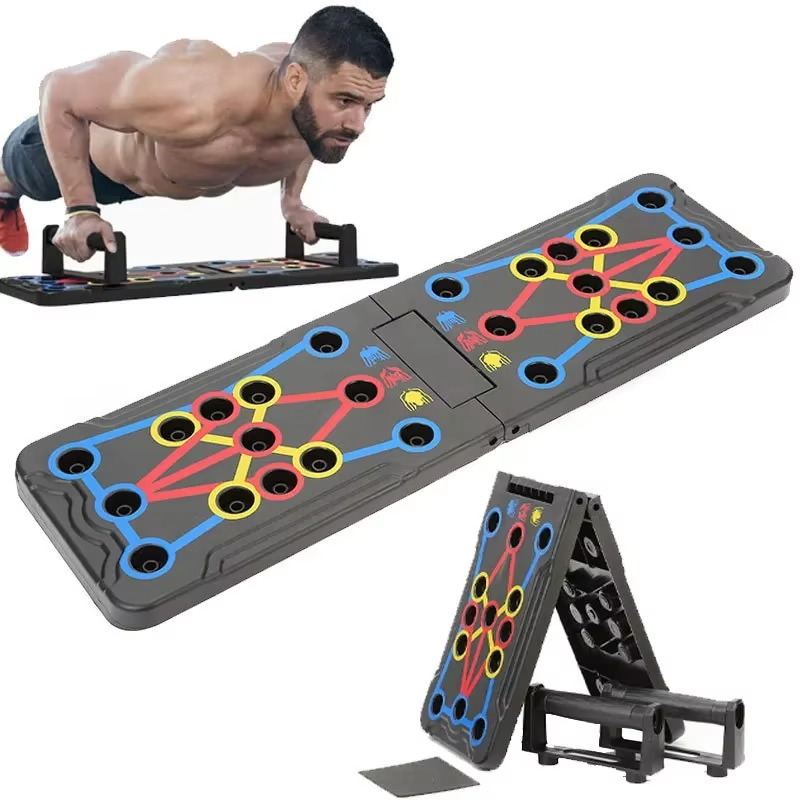 Portable Foldable Push Up Board for Full Body Home Workouts