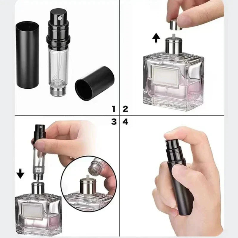 AEROFILL Mini Perfume Sprayer | Refillable & Leakproof | Ideal for Travel | 5ml
