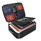 Fireproof and Waterproof Document Organizer Bag – Portable Protective Storage for Travel and Home Security