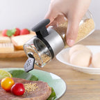 Elegant push dispenser that makes serving spices easier