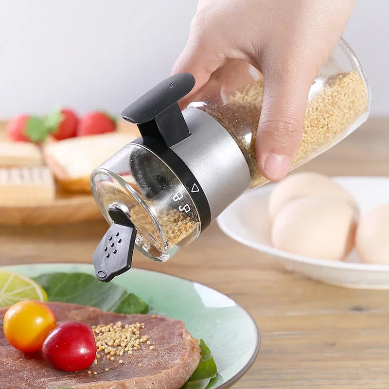 Push salt dispenser precise portions and elegant appearance