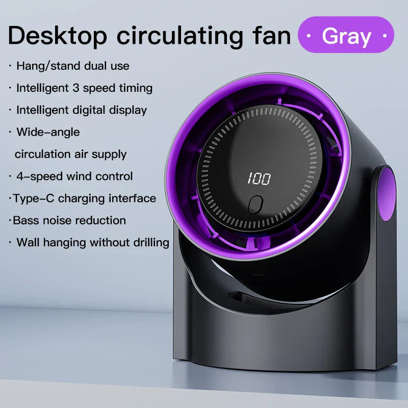 Airiqo USB Fan | Portable, whisper-quiet and energy-efficient with 100 levels