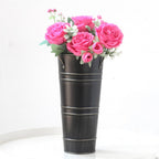 Retro Iron Flower Bucket with Handles – Decorative Metal Flower Pot for Home