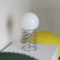 FrostOrb Bauhaus Table Lamp – Frosted Glass