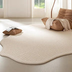 Cream Colored Striped Rug