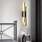 Modern LED Wall Lamp: Black/Gold Acrylic Room Decoration Light