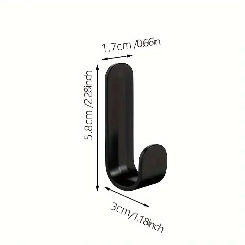 FlexiGrip 6-piece set Self-adhesive J-hooks