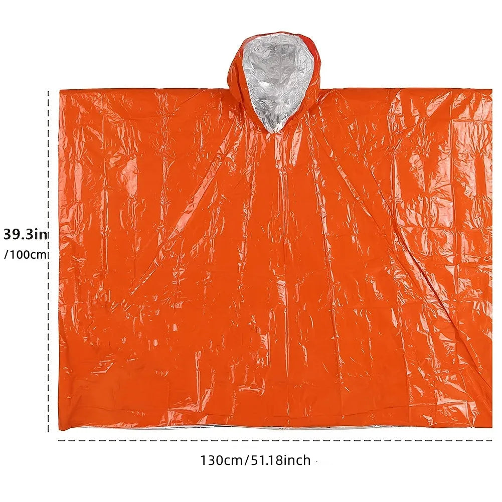 Foldable Rain Poncho – Protection against Weather & Wind