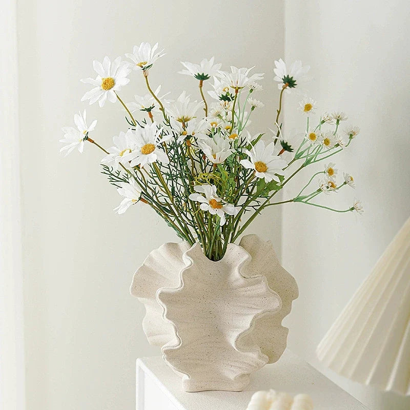 Nordora | Ceramic vase Coral | Minimalist design | Nordic home decor in Beige