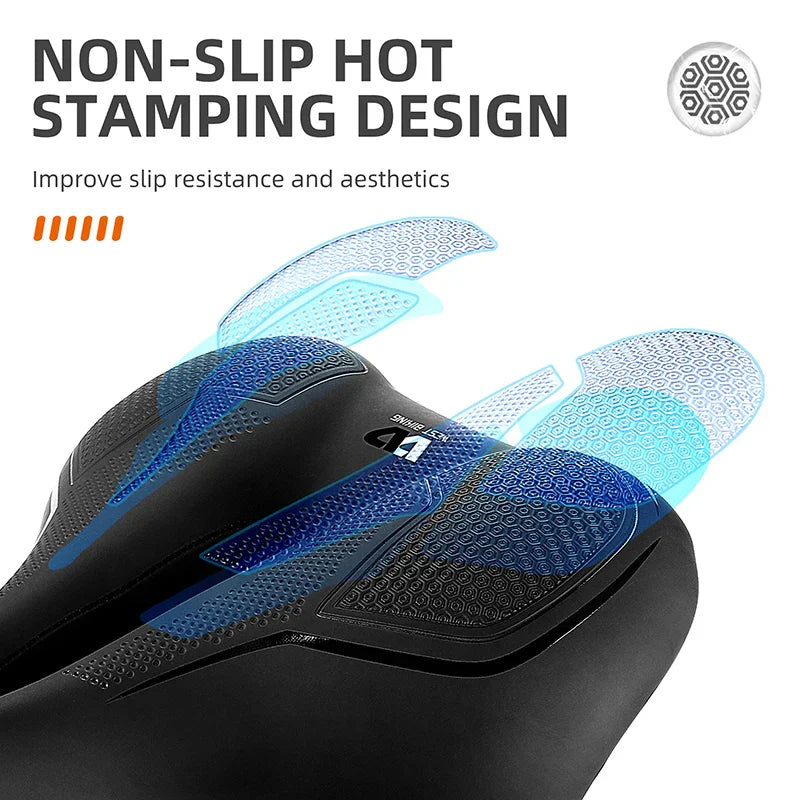 High Elastic Shock Absorbing Bicycle Saddle – Waterproof and Breathable Comfortable Bike Seat for Mountain Biking and Road Cycling