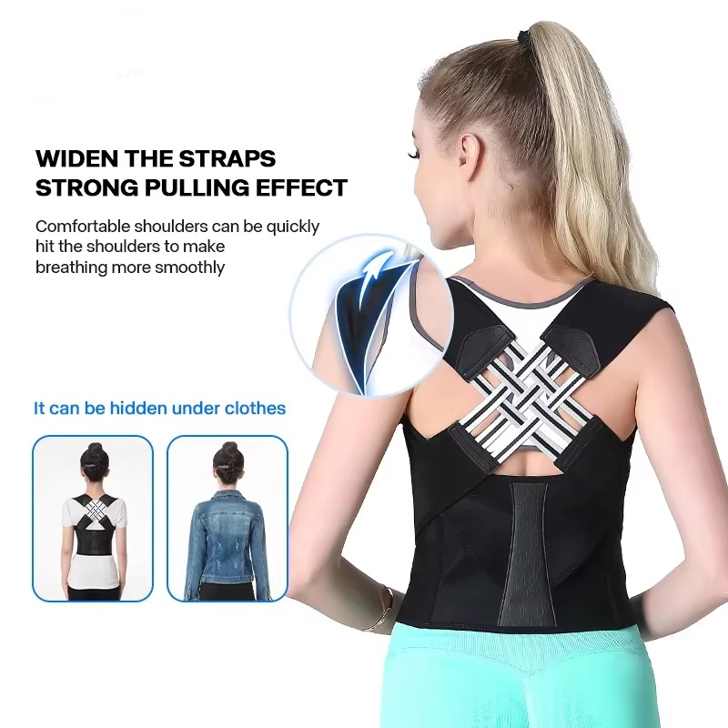 Adjustable Posture Corrector Back Brace Support Strap for Men and Women