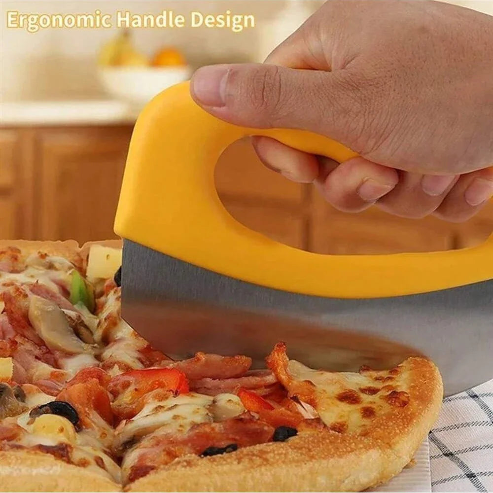 Slicetta Pizza cutter made of stainless steel with protective cap | Round knife for precise cutting of pizza, herbs, cheese & dough | Ergonomic & dishwasher safe