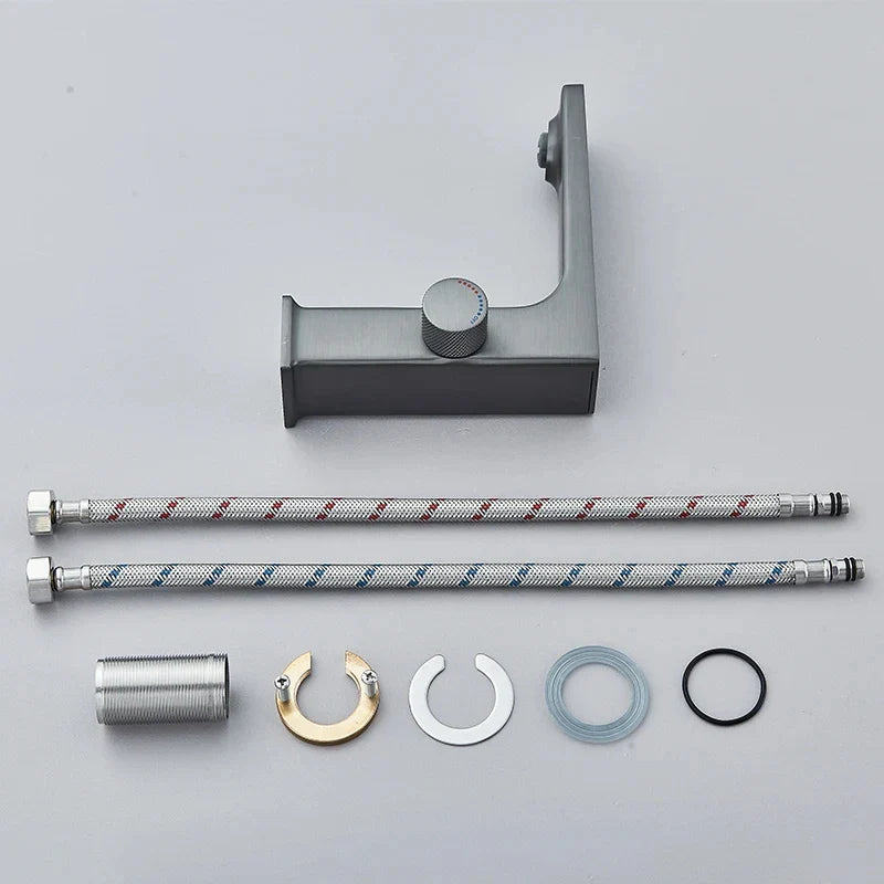 LED Sink Faucet with Digital Temperature Display and Hot-Cold Mixing Function