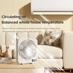 AeroLino USB Desk Fan | 5-Level Digital Display | Portable & Quiet | For Office, School & Home