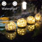 Solar-Powered Glass Ball Magical Garden Light