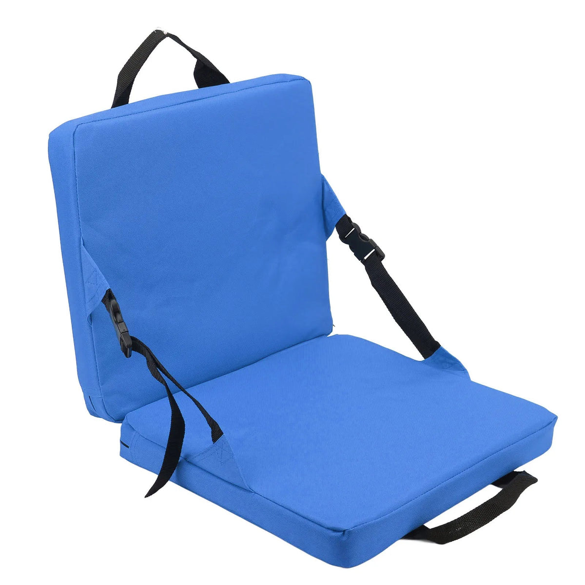SITPURE Folding chair with backrest | Padded seat cushion | Compact & Comfortable for stadium, beach & park