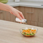 Transparent spice organizer stylish storage and easy access