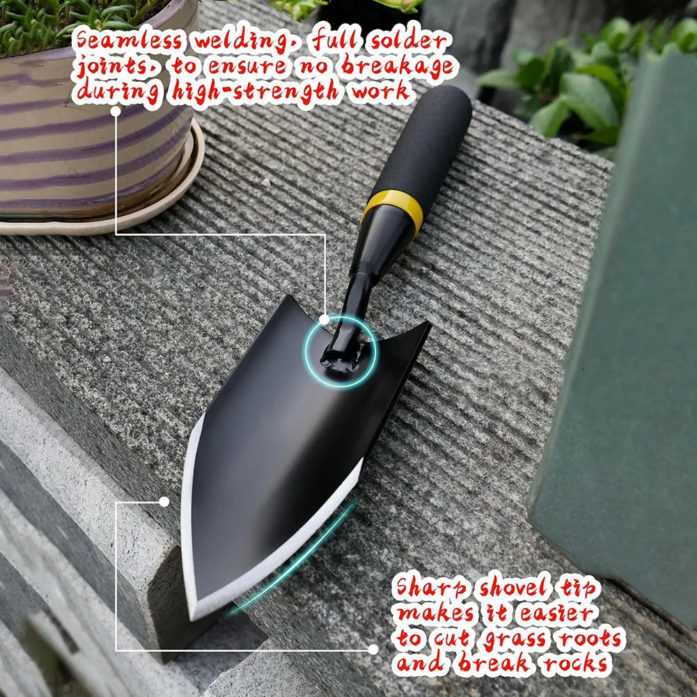 TerraGrip Garden Spade | Extra Robust & Ergonomic | Seamlessly Welded | For Hard Soils & Roots