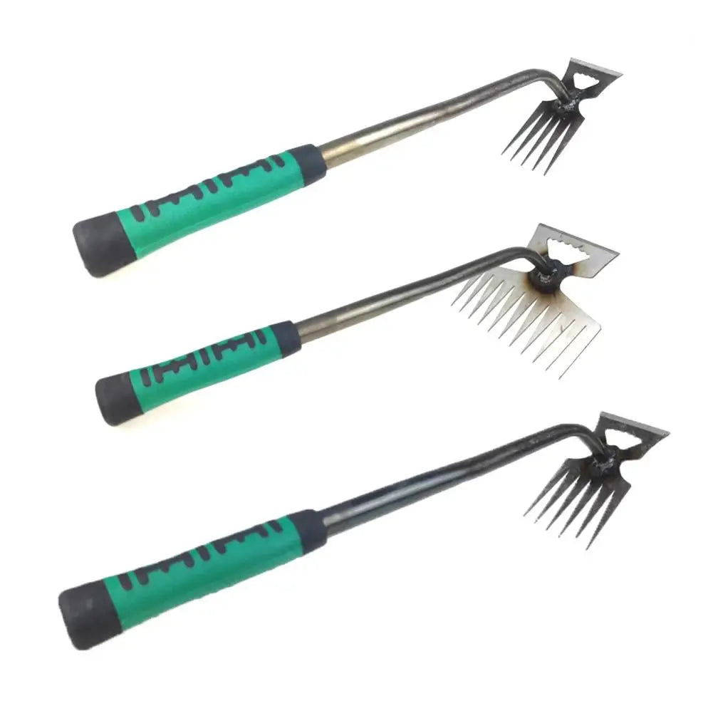 Raveta Garden rake | Robust steel tines | Ergonomic handle | Effective against weeds & leaves