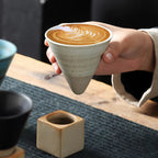 Japanese coffee cup with saucer, 1 piece, retro ceramic tea cup, mug, latte, espresso, pull0, flower cappuccino, new ceramic cup, 100 ml/3.5 oz