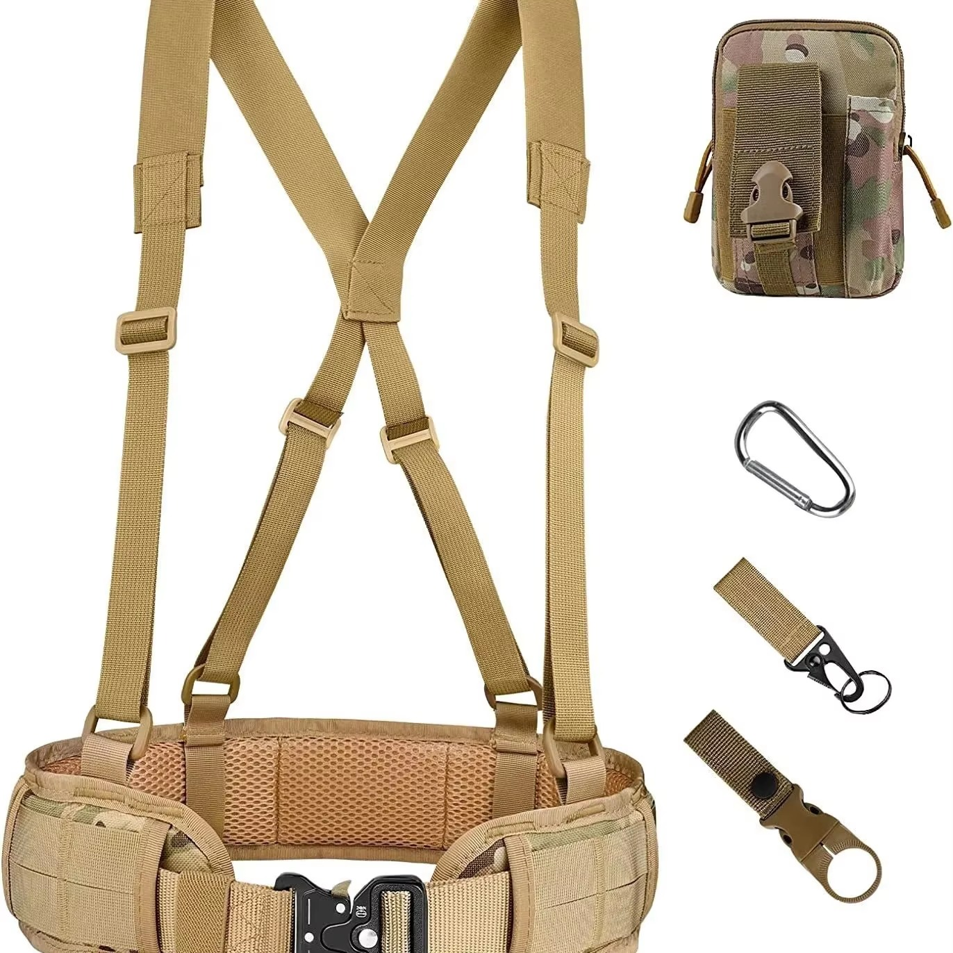 Tactical Quick Release Nylon Belt with Metal Buckle for Outdoor Sports