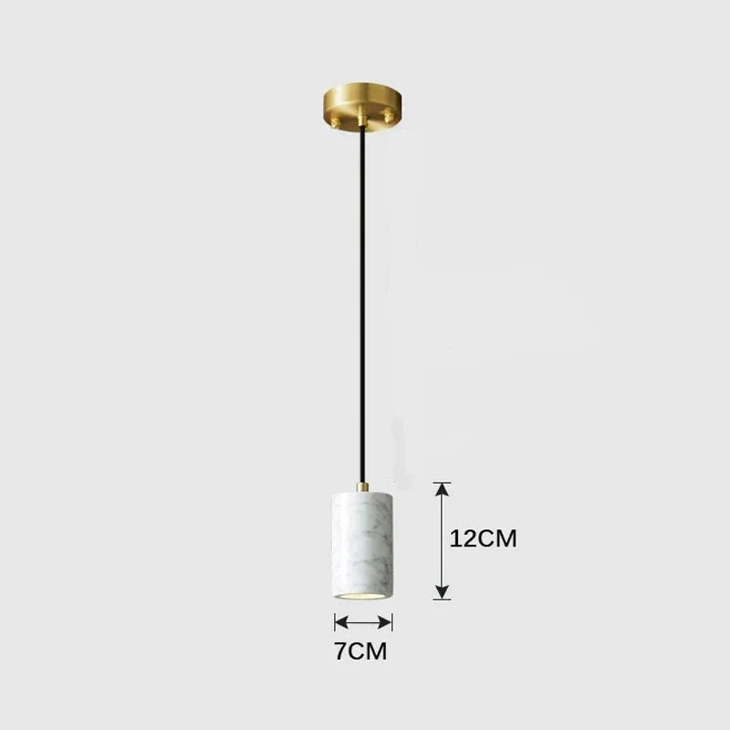 Minimalistic Marble LED Pendant Light