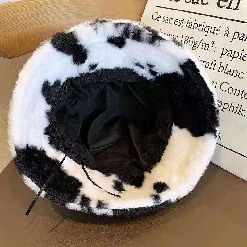 Velvet Soft Winter Hat Luxury Plush – Warm Unisex Bucket Hat for Cold Days