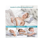 Butterfly-Shaped Memory Foam Pillow with Removable Machine-Washable Cover
