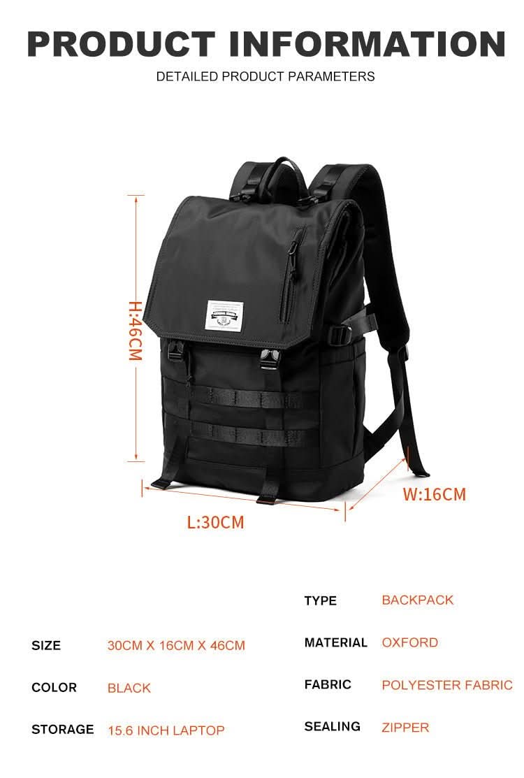 Versatile 3-in-1 backpack for business, everyday life & traveling