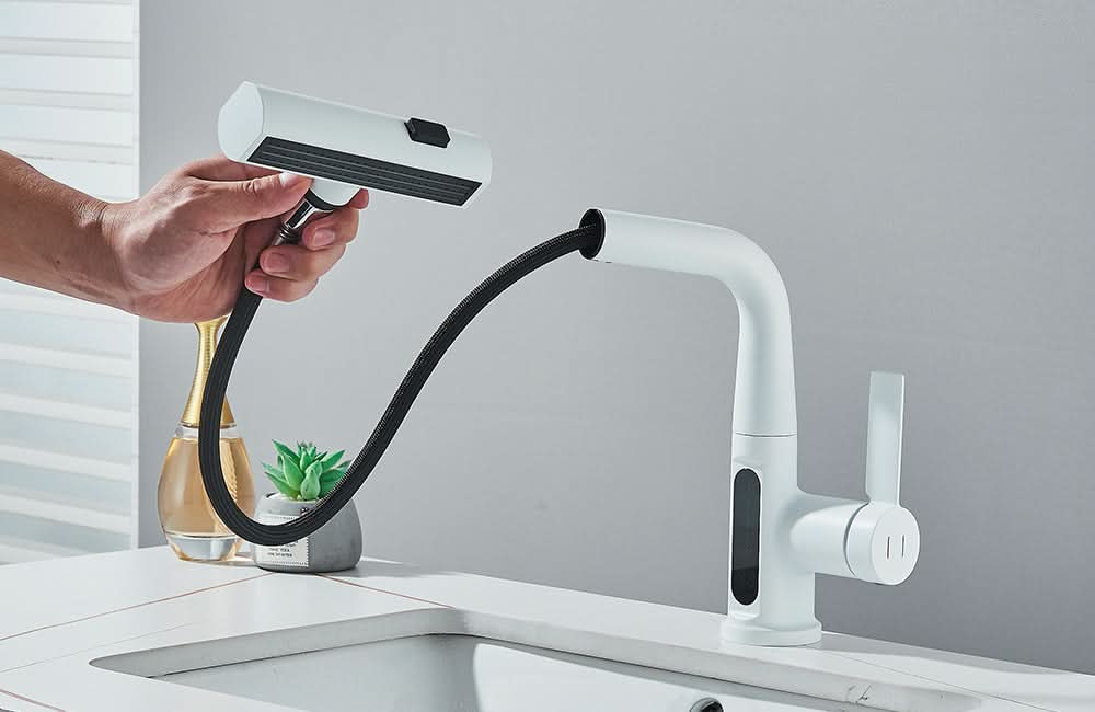 LUXOR - Modern digital washbasin tap