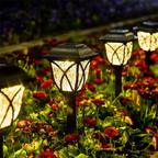 2-Pack Solar-Powered LED Garden Lights for Pathway and Landscape